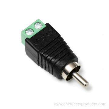 CCTV Male RCA Compression Connector with Screw Terminal